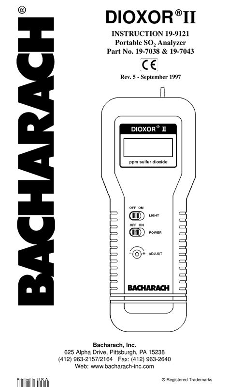 bacharach inc pa pdf manual